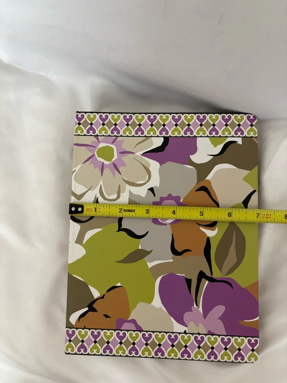 Vera Bradley Floral 3 Ring Binder  in Green, Purple & Brown
